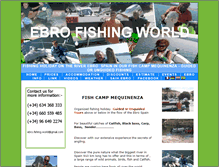 Tablet Screenshot of ebrofishingworld.com
